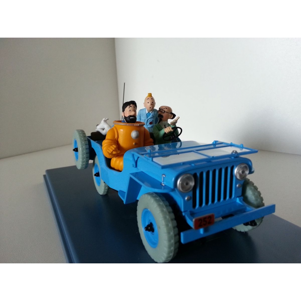 Voiture de collection Tintin la jeep bleue CJ2A Objectif Lune Nº04 1