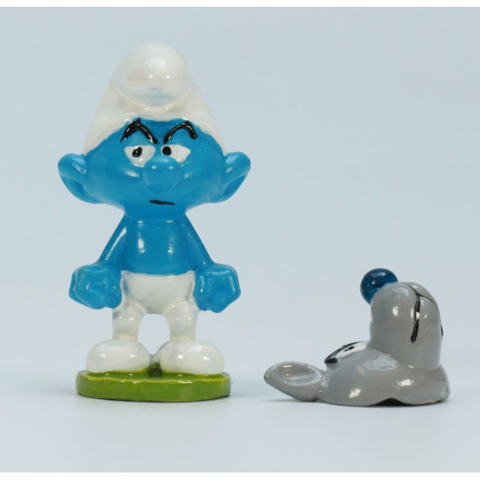 Figurine Pixi Les Schtroumpfs Le Petit Loup Schtroumpf