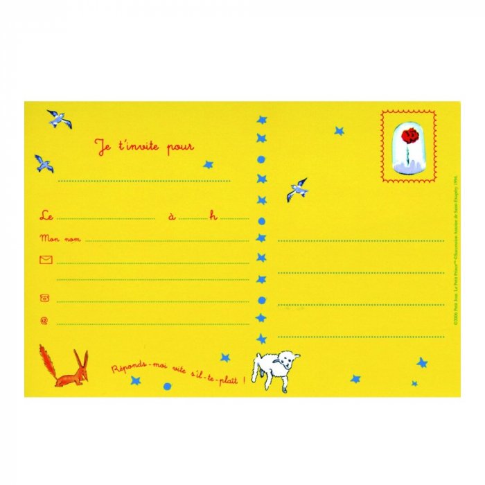 Set De Tarjetas De Invitaci N Petit Jour El Principito X Cm