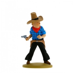 Collection figurine Tintin cowboy 11,5cm Moulinsart 42191 (2015)