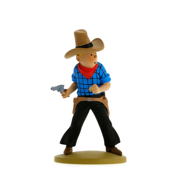 Figura de colección Tintín cowboy 11,5cm Moulinsart 42191 (2015)