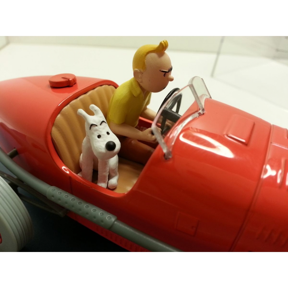 Collectible car Tintin, the red Racing car with Snowy Nº01 1/24 (2020