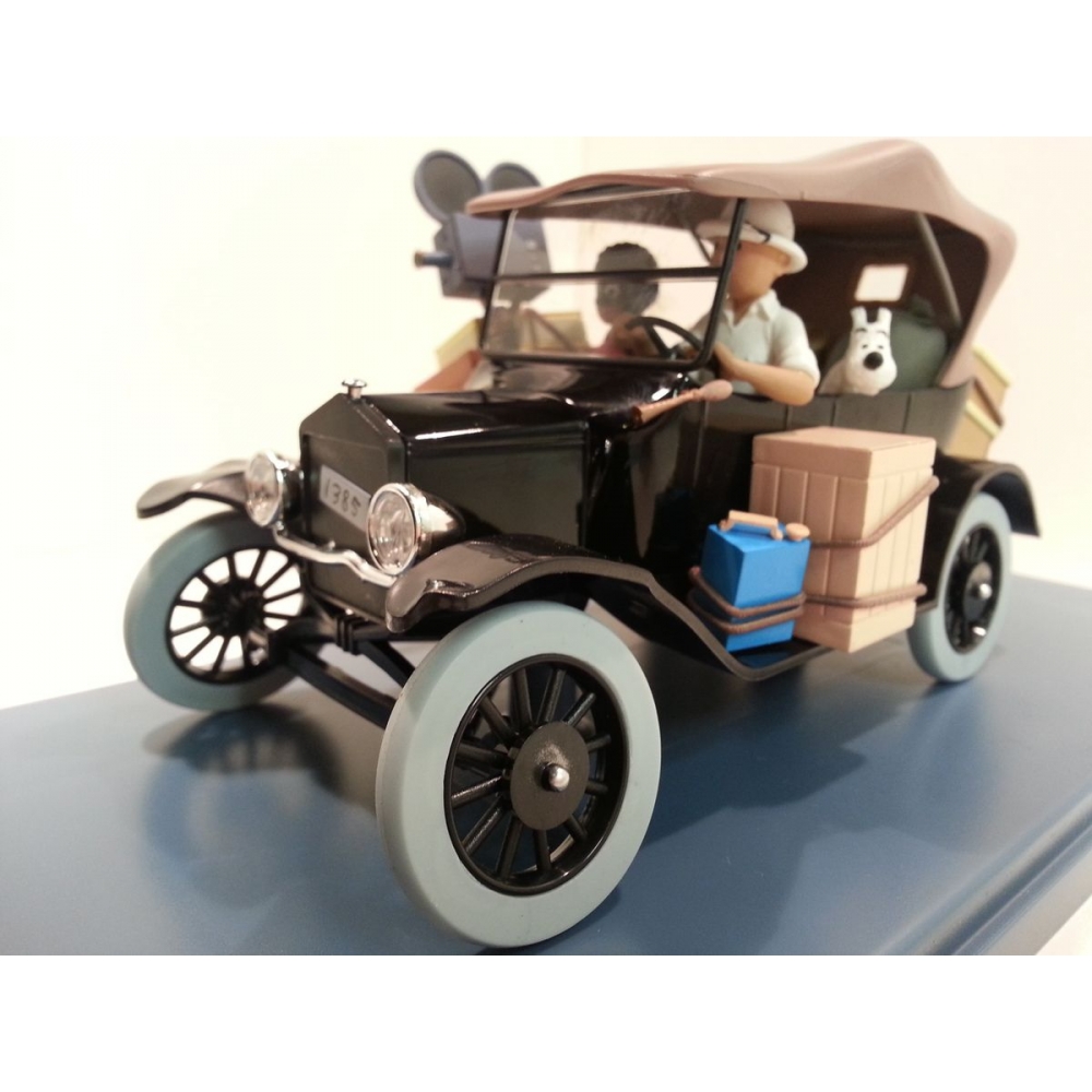 Voiture de collection Tintin, la Ford T Noire Tintin au Congo Nº05 1/24