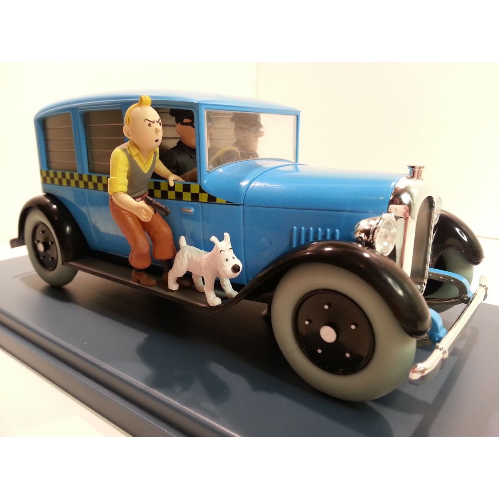 Voiture de collection Tintin, le Taxi Checker 1929 de Chicago Nº07 1/24