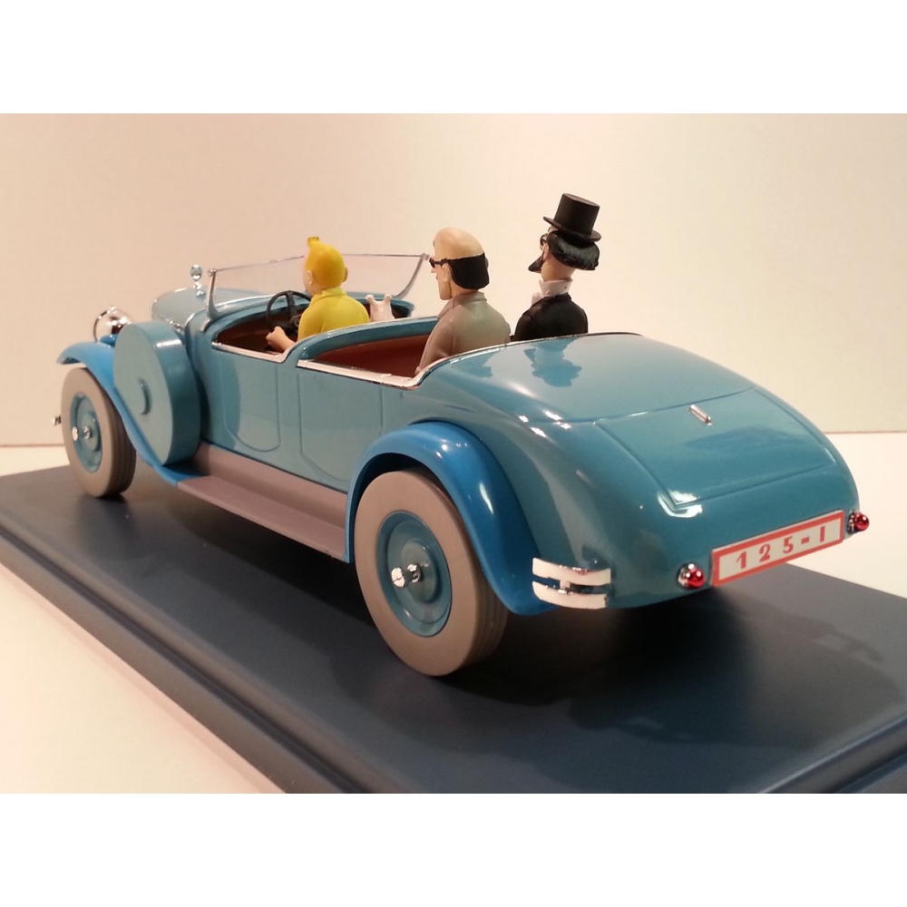 Voiture de collection Tintin, la Lincoln Torpedo du Dr Finney Nº10 1/24