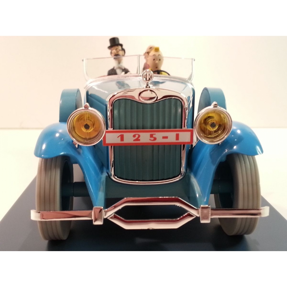 Voiture de collection Tintin, la Lincoln Torpedo du Dr Finney Nº10 1/24