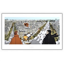 Póster cartel Tardi Nestor Burma, VIII Distrito de París (60x35cm)