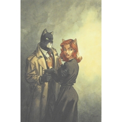 Carte postale de Blacksad, John et Natalia Willford  (10x15cm)