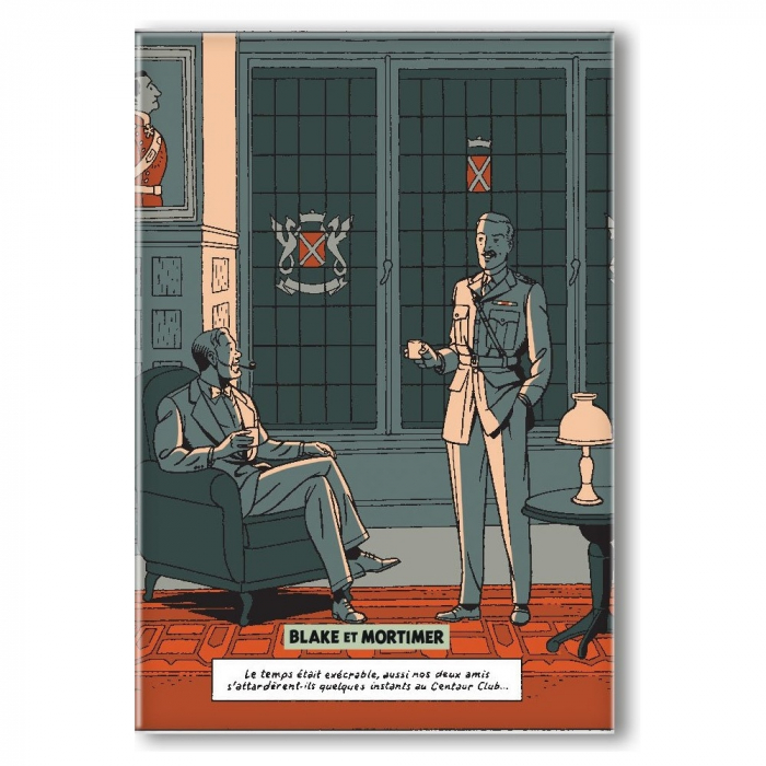 Aimant magnet décoratif Blake et Mortimer, Le cri du Moloch, centaur club (55x79mm)