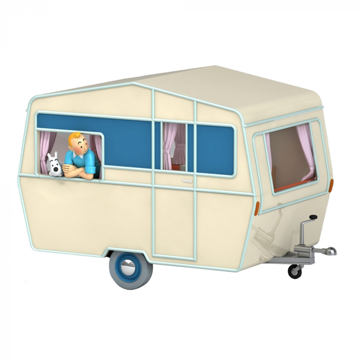 Voiture de collection Tintin, la caravane des touristes dans L'île noire Nº51 1/24 (2021)