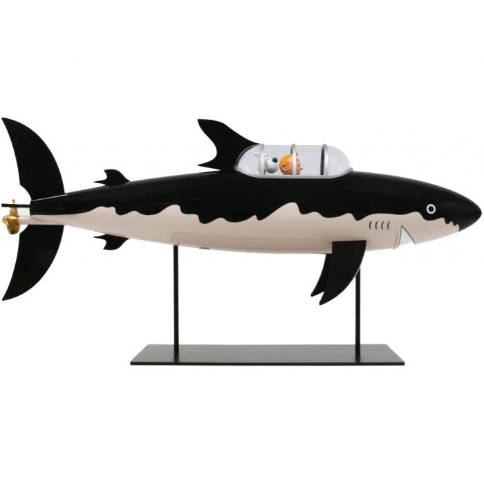 Figurine Tintin Le sous-marin requin 77 cm - Figurines