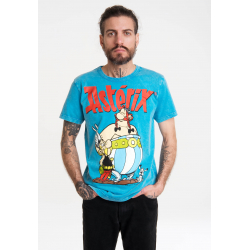 Asterix (Blue) T-shirt cotton 100% and Logoshirt® Obélix