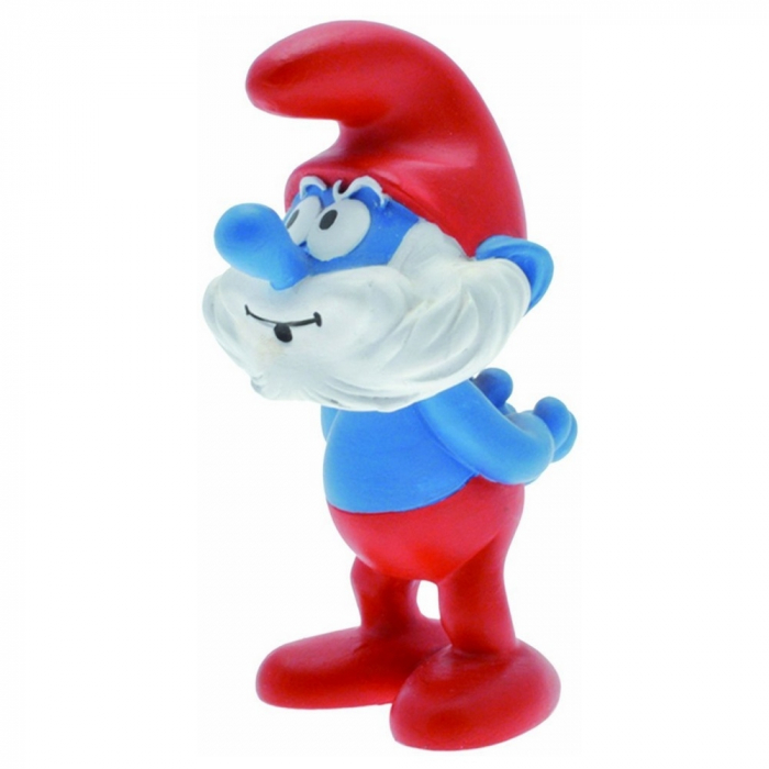 Grouchy smurf with speech bubbles- Resin figurine - Plastoy - 20cm