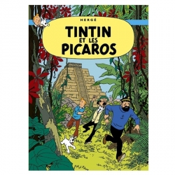 Póster Moulinsart albúm de Tintín: Tintín y los Pícaros 22220 (70x50cm)