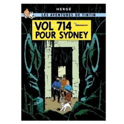 Poster Moulinsart Album de Tintin: Vol 714 pour Sydney 22210 (70x50cm)