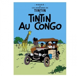 Postal del álbum de Tintín: Tintín en el Congo 30070 (15x10cm)