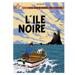 Carte postale album de Tintin: L'île noire 30075 (15x10cm)