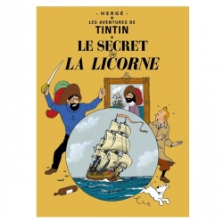 Carte postale album de Tintin: Le secret de la Licorne 30079 (15x10cm)
