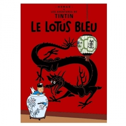 Postcard Tintin Album: The Blue Lotus 30073 (15x10cm)