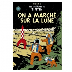 Carte postale album de Tintin: On a marché sur la Lune 30085 (15x10cm)