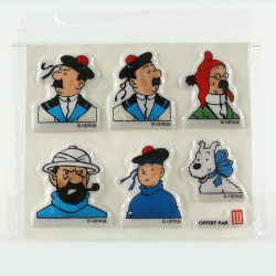 Autocollant - Tintin à moto - Objets publicitaires