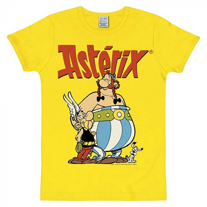 T-shirt 100% cotton Logoshirt® and Fit (Yellow) Slim Asterix Obélix