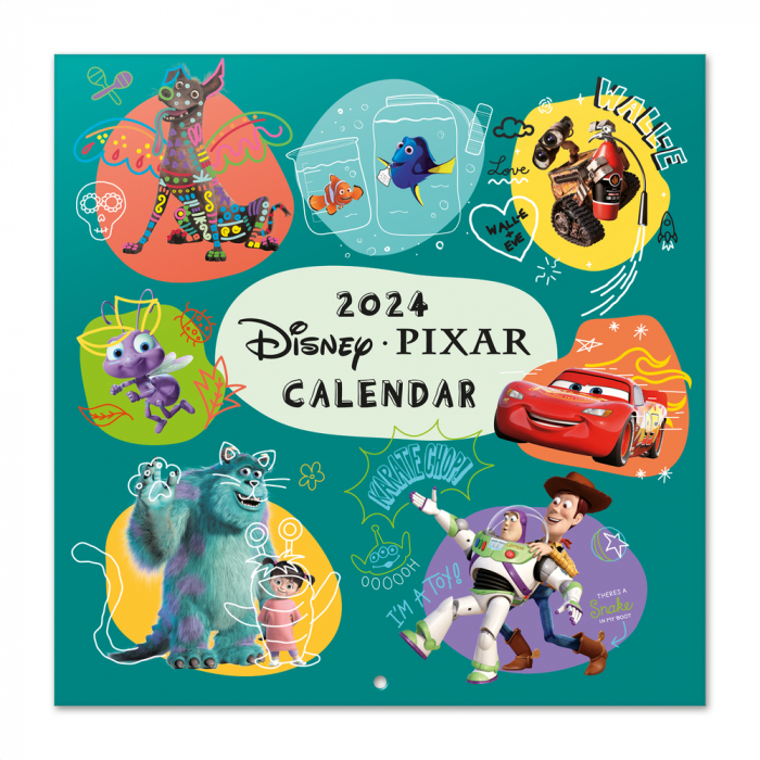 Wall Calendar Erik Disney Pixar Movies 30x30cm 16 months (20232024)