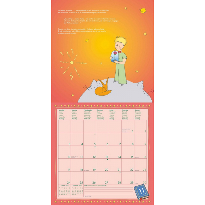 Wall Calendar Neumann The Little Prince 30x30cm (2025)