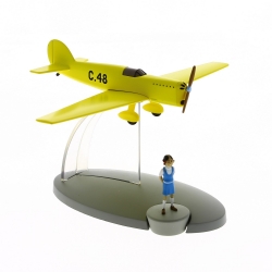 Figurine de collection Tintin L'avion jaune C-48 Jo et Zette Nº46 29566 (2016)
