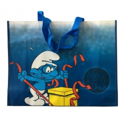 Bolsa impermeable azul Puppy Los Pitufos Born in 58 31x12x40cm (755344)