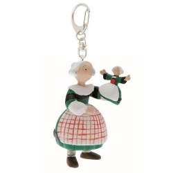 Llavero figura de Plastoy Bécassine con su muñeca de marioneta 61070 (2014)
