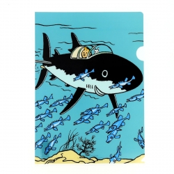 Carpeta dossier A4 Las aventuras de Tintín en el submarino tiburón (15136)