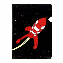 A4 Plastic Folder The Adventures of Tintin The Lunar Red Rocket (15122)