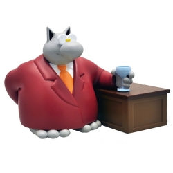 Collectible Figure Plastoy Le Cat at the bar by Philippe Geluck 00188 (2017)