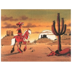 Poster affiche offset Equinoxe Lucky Luke I'm a poor lonesome cowboy (80x60cm)