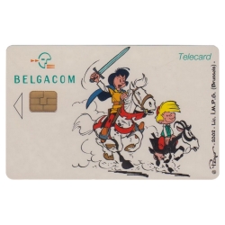 Télécarte de collection Belgacom Johan et Pirlouit (2002)