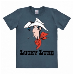 T-shirt 100% cotton Logoshirt® Lucky Luke Portrait (Blue)
