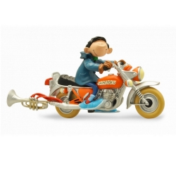 Figura de colección Plastoy Tomás el Gafe en su moto Sapetoku (305)