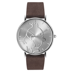 Reloj de cuero Moulinsart Ice-Watch Tintín en acción Classic S 82440 (2018)