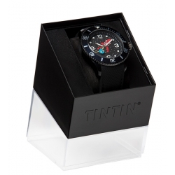 Montre silicone noire Moulinsart Ice-Watch Tintin Sport Lune L 82437 (2018)