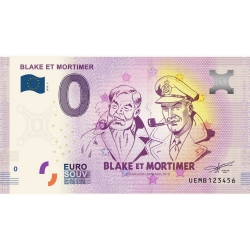 Bank note 0 Euro Souvenir Blake and Mortimer (2018)
