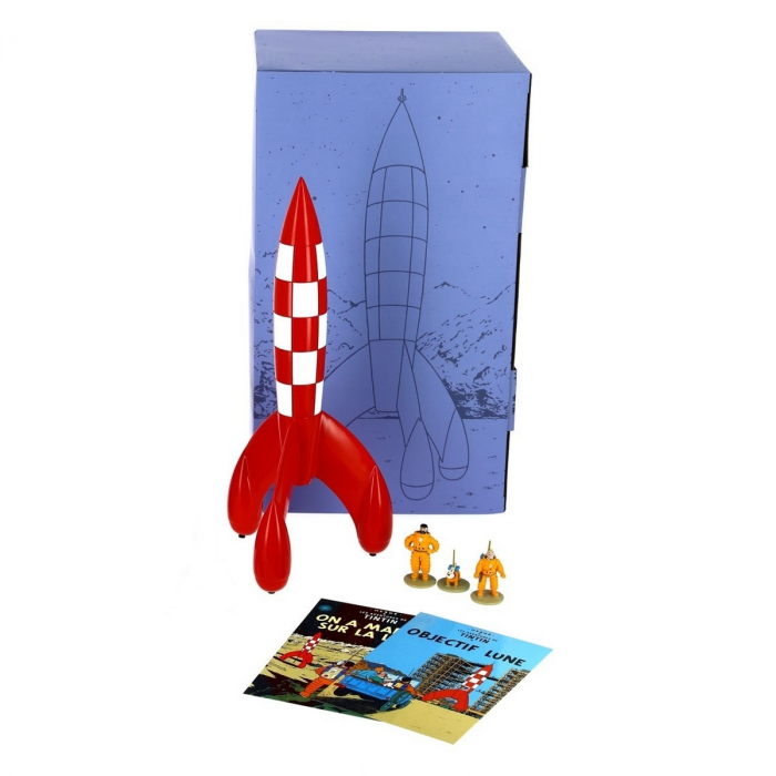 Ameublement Et Decoration Decoration De La Maison Napravi Rs Moulinsart Pack De Collection La Fusee Lunaire De Tintin Avec Trois Figurines En Relief