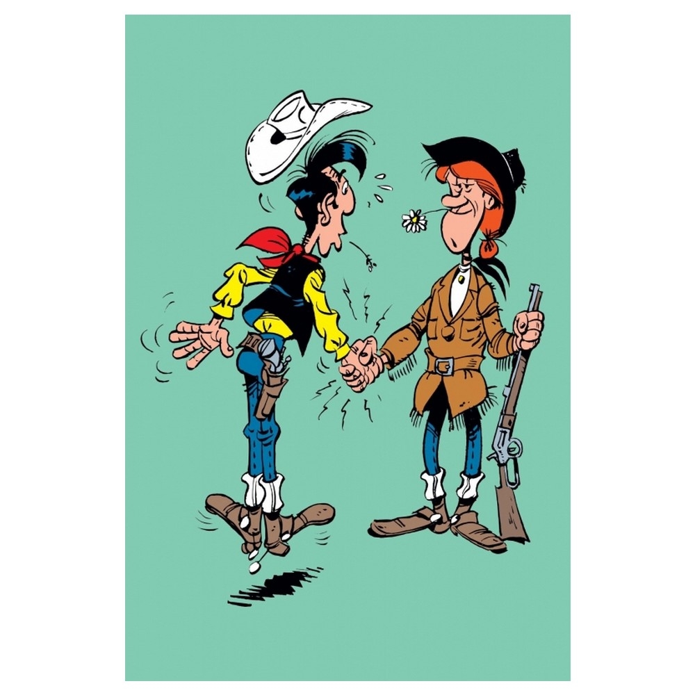 Postcard Lucky Luke Lucky Luke And Calamity Jane Handshake 10x15cm Addik