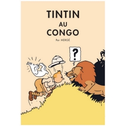 Poster Moulinsart Album de Tintin: Tintin au Congo 22011 (50x70cm)