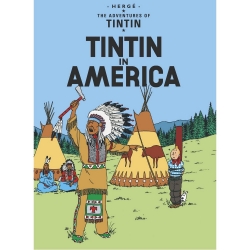 Postal del álbum de Tintín: Tintin in America 34071(10x15cm)