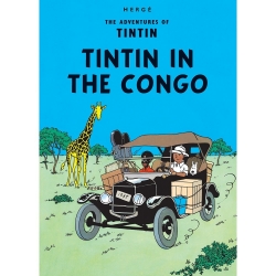Carte postale album de Tintin: Tintin in the Congo 34070 (10x15cm)