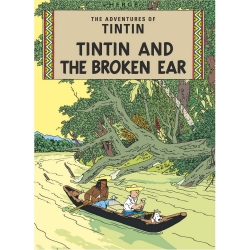 Postcard Tintin Album: Tintin and The Broken Ear 34074 (10x15cm)