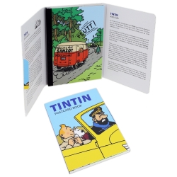 Set of 16 Postcards, Tintin and cars 31310 (10x15cm)
