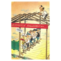 Postcard Lucky Luke: Boomville Saloon (10x15cm)
