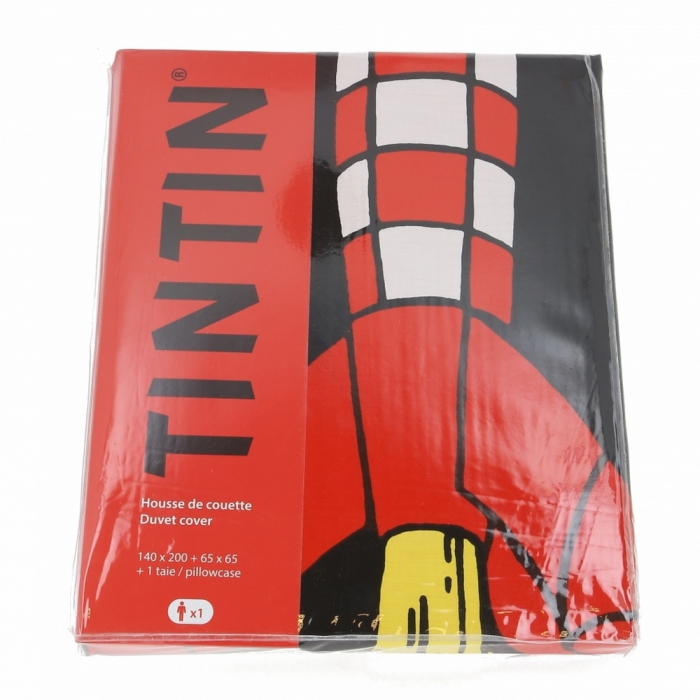 Duvet Cover And Pillowcase Tintin The Lunar Rocket 100 Cotton